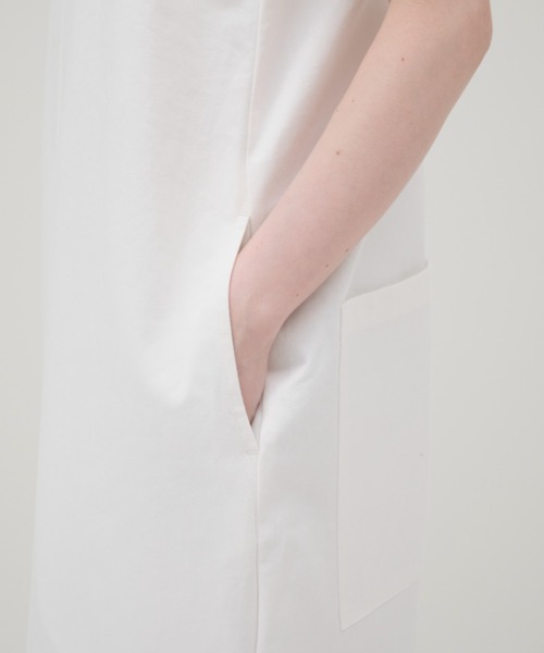 lit(リット)の「Twill Cocoon Wide Salopette(サロペット/オーバーオール・レディース・オフホワイト/ブラック・38/36)」の15枚目の写真