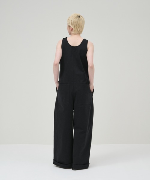 lit(リット)の「Twill Cocoon Wide Salopette(サロペット/オーバーオール・レディース・オフホワイト/ブラック・38/36)」の17枚目の写真