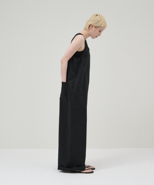 lit(リット)の「Twill Cocoon Wide Salopette(サロペット/オーバーオール・レディース・オフホワイト/ブラック・38/36)」の18枚目の写真