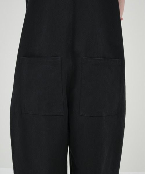 lit(リット)の「Twill Cocoon Wide Salopette(サロペット/オーバーオール・レディース・オフホワイト/ブラック・38/36)」の22枚目の写真
