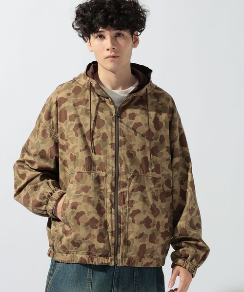 niko and...(ニコアンド)の「リバーシブルフードカモブルゾン(ブルゾン・メンズ・ブラック/ブラウン・MEDIUM/LARGE)」の11枚目の写真