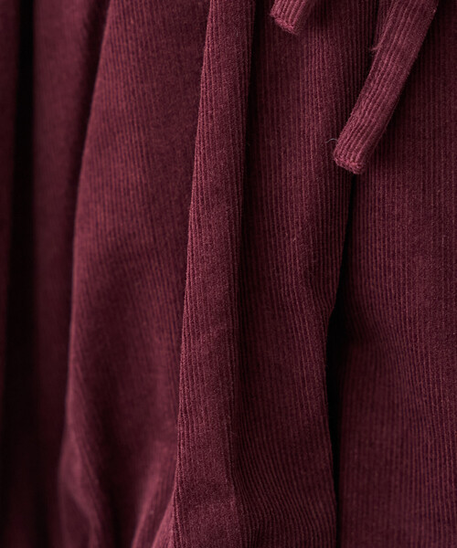 FREAK'S STORE(フリークスストア)の「RED KAP × FREAK'S STORE/レッドキャップ 別注 コーデュロイ 裾バルーンリボンベスト(ベスト・レディース・ワインレッド/ナチュラル/チャコールグレー・フリ-)」の4枚目の写真