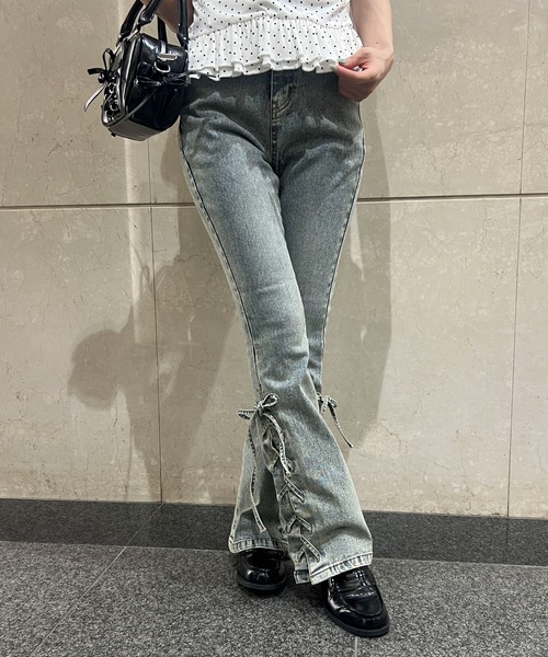 PHILLY（フィリー）の「レースアップフレアパンツ（その他パンツ・レディース・ブルー系その他/ブラック・FREE）」の17枚目の写真