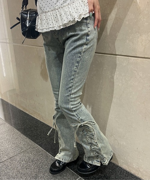 PHILLY（フィリー）の「レースアップフレアパンツ（その他パンツ・レディース・ブルー系その他/ブラック・FREE）」の9枚目の写真