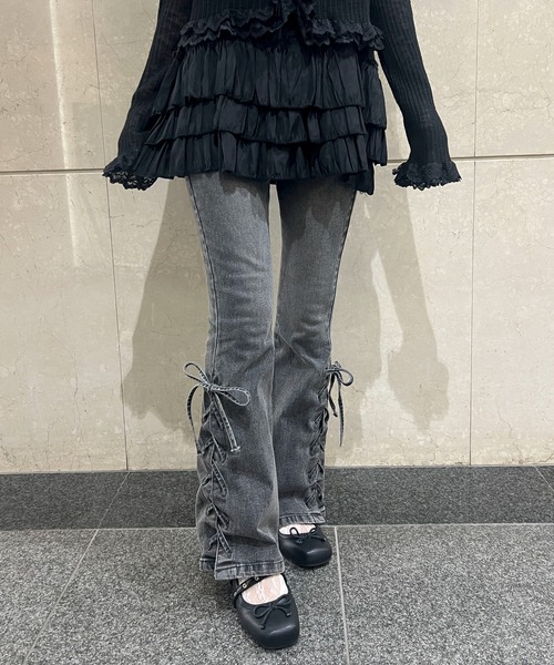 レースアップフレアパンツ（その他パンツ）｜PHILLY（フィリー）の