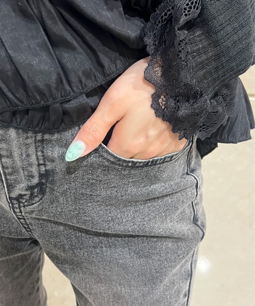PHILLY（フィリー）の「レースアップフレアパンツ（その他パンツ・レディース・ブルー系その他/ブラック・FREE）」の5枚目の写真