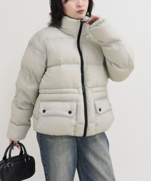 TAION（タイオン）の「《別注》【TAION/タイオン】MOUNTAIN PACKABLE VOLUME DOWN JK ダウンジャケット（ダウンジャケット/コート・レディース・ブラック/ダークブラウン/チャコールグレー/ライトグレー・38/36）」の4枚目の写真