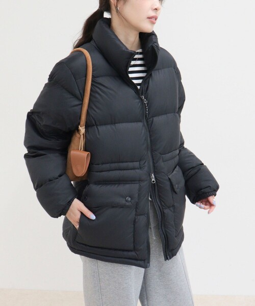 TAION（タイオン）の「《別注》【TAION/タイオン】MOUNTAIN PACKABLE VOLUME DOWN JK ダウンジャケット（ダウンジャケット/コート・レディース・ブラック/ダークブラウン/チャコールグレー/ライトグレー・38/36）」の2枚目の写真