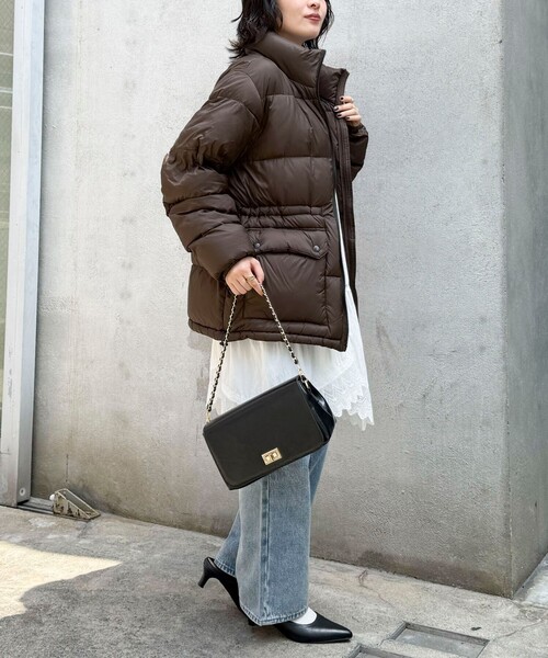TAION（タイオン）の「《別注》【TAION/タイオン】MOUNTAIN PACKABLE VOLUME DOWN JK ダウンジャケット（ダウンジャケット/コート・レディース・ブラック/ダークブラウン/チャコールグレー/ライトグレー・38/36）」の6枚目の写真