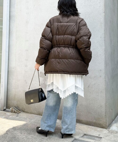 TAION（タイオン）の「《別注》【TAION/タイオン】MOUNTAIN PACKABLE VOLUME DOWN JK ダウンジャケット（ダウンジャケット/コート・レディース・ブラック/ダークブラウン/チャコールグレー/ライトグレー・38/36）」の7枚目の写真