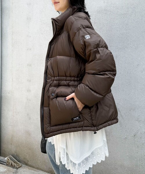 TAION（タイオン）の「《別注》【TAION/タイオン】MOUNTAIN PACKABLE VOLUME DOWN JK ダウンジャケット（ダウンジャケット/コート・レディース・ブラック/ダークブラウン/チャコールグレー/ライトグレー・38/36）」の13枚目の写真