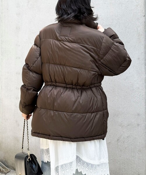 TAION（タイオン）の「《別注》【TAION/タイオン】MOUNTAIN PACKABLE VOLUME DOWN JK ダウンジャケット（ダウンジャケット/コート・レディース・ブラック/ダークブラウン/チャコールグレー/ライトグレー・38/36）」の14枚目の写真