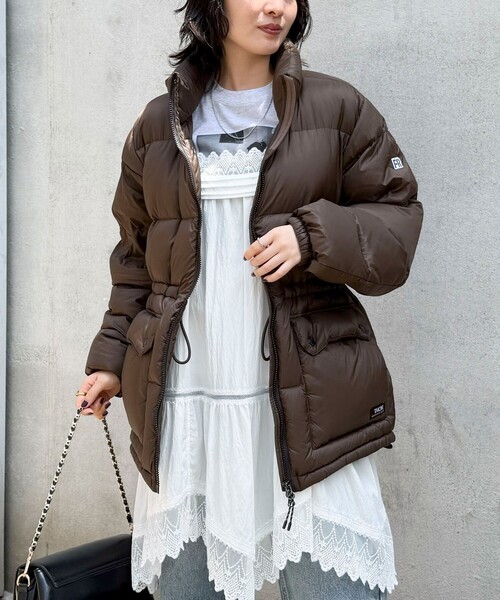 TAION（タイオン）の「《別注》【TAION/タイオン】MOUNTAIN PACKABLE VOLUME DOWN JK ダウンジャケット（ダウンジャケット/コート・レディース・ブラック/ダークブラウン/チャコールグレー/ライトグレー・38/36）」の15枚目の写真