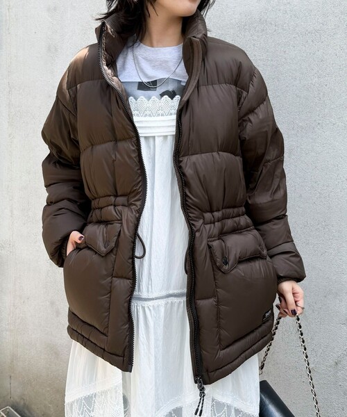 TAION（タイオン）の「《別注》【TAION/タイオン】MOUNTAIN PACKABLE VOLUME DOWN JK ダウンジャケット（ダウンジャケット/コート・レディース・ブラック/ダークブラウン/チャコールグレー/ライトグレー・38/36）」の16枚目の写真