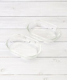 one'sterrace（ワンズテラス）の「ハリオ 耐熱ガラス製グラタン皿2個セット（食器）」