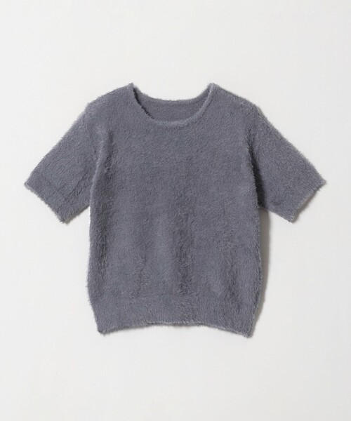 A DAY IN THE LIFE UNITED ARROWS(アデイインザライフユナイテッドアローズ)の「フェザー クルーネック ショートスリーブニット-ウォッシャブル- <A DAY IN THE LIFE>(ニット/セーター・レディース・ナチュラル/モカ/ダークグレー・FREE)」の16枚目の写真