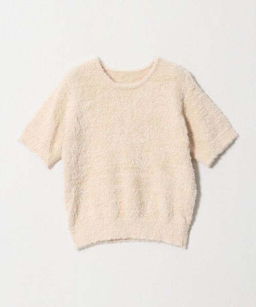 A DAY IN THE LIFE UNITED ARROWS(アデイインザライフユナイテッドアローズ)の「フェザー クルーネック ショートスリーブニット-ウォッシャブル- <A DAY IN THE LIFE>(ニット/セーター・レディース・ナチュラル/モカ/ダークグレー・FREE)」の19枚目の写真
