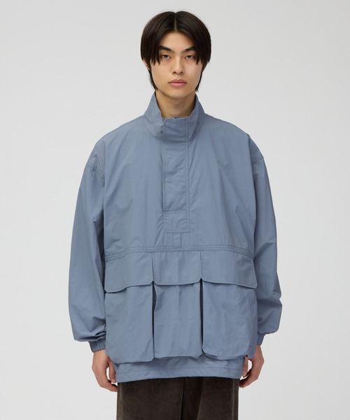 Snow Peak(スノーピーク)の「Snow Peak / Nylon Double Rip Anorak ナイロン ダブルリップ アノラック(ブルゾン・メンズ・ダークブラウン/ブラック/ライトブルー・S/M/L/XL)」の3枚目の写真