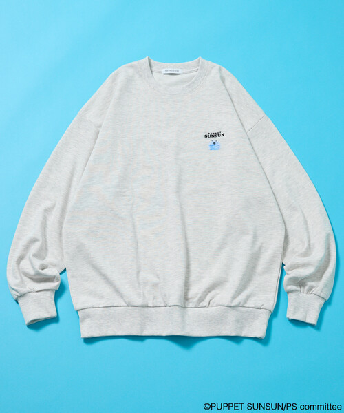 FREAK'S STORE（フリークスストア）の「【パペットスンスン】フードプリントスウェット 限定展開（スウェット・レディース・ナチュラル/ライトグレー・ONE SIZE）」の6枚目の写真