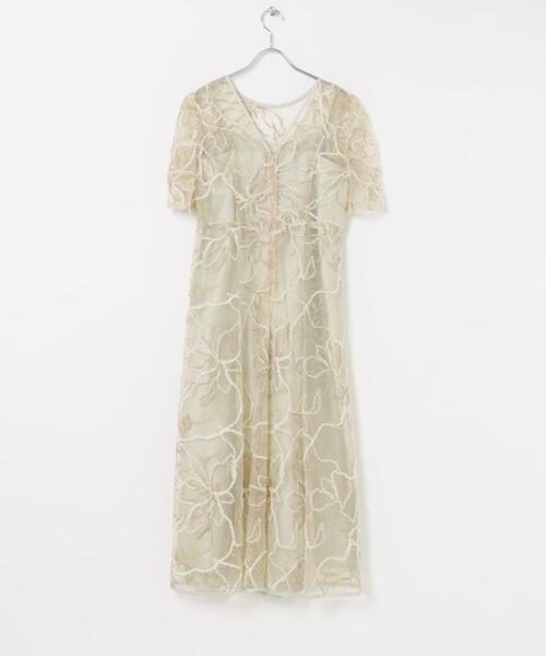 URBAN RESEARCH ROSSO WOMEN(アーバンリサーチ ロッソ)の「kaene エンブロイダリーモールレースドレス(ワンピース・レディース・ベージュ・36)」の17枚目の写真