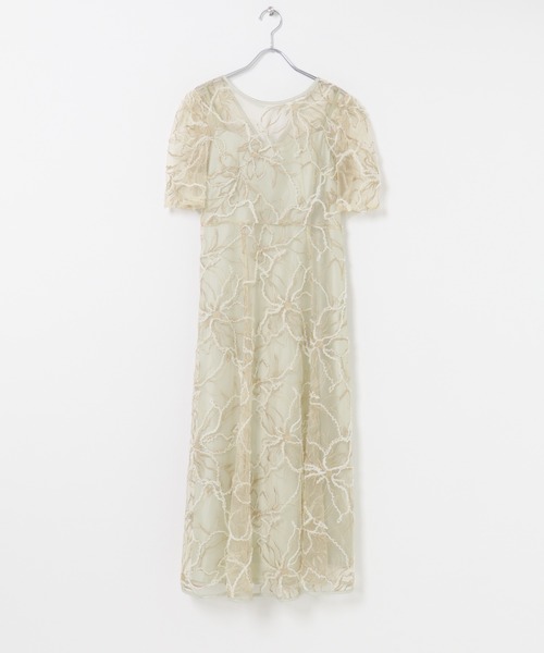 URBAN RESEARCH ROSSO WOMEN(アーバンリサーチ ロッソ)の「kaene エンブロイダリーモールレースドレス(ワンピース・レディース・ベージュ・36)」の7枚目の写真