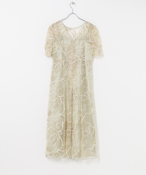 URBAN RESEARCH ROSSO WOMEN(アーバンリサーチ ロッソ)の「kaene エンブロイダリーモールレースドレス(ワンピース・レディース・ベージュ・36)」の10枚目の写真
