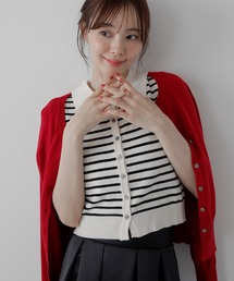 【ZOZO限定アイテム】バイカラーポロニットアンサンブル