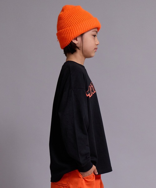 PAIRMANON STREET(ペアマノンストリート)の「【90-160cm】【綿100%】アソート ロゴ 長袖 Tシャツ【PAIRMANON STREET】(Tシャツ/カットソー・キッズ・チャコールグレー/ホワイト/オレンジ/ライトグレー/ホワイト系その他2/ブラック系その他/ブラック/ホワイト系その他/パープル・140/130/110/120/100/150/160/90)」の16枚目の写真