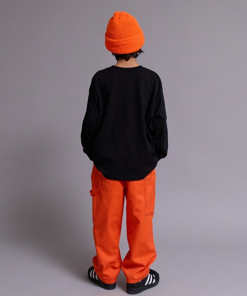 PAIRMANON STREET(ペアマノンストリート)の「【90-160cm】【綿100%】アソート ロゴ 長袖 Tシャツ【PAIRMANON STREET】(Tシャツ/カットソー・キッズ・チャコールグレー/ホワイト/オレンジ/ライトグレー/ホワイト系その他2/ブラック系その他/ブラック/ホワイト系その他/パープル・140/130/110/120/100/150/160/90)」の17枚目の写真