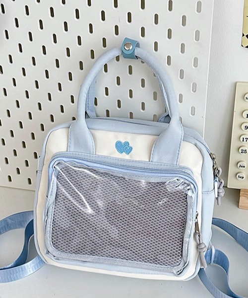 VIBGYOR(ヴィブジョー)の「oshipic/推し活 クリア ポケット 3WAY バッグ S0076(ショルダーバッグ・レディース・イエロー/ブルー/ピンク/ブラック/ホワイト・FREE)」の3枚目の写真