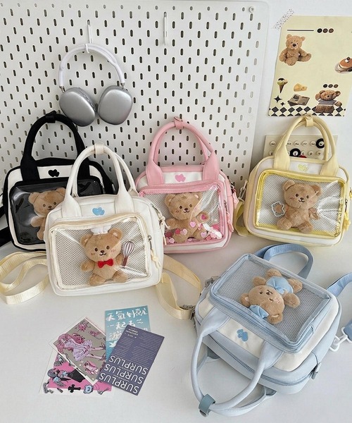 VIBGYOR(ヴィブジョー)の「oshipic/推し活 クリア ポケット 3WAY バッグ S0076(ショルダーバッグ・レディース・イエロー/ブルー/ピンク/ブラック/ホワイト・FREE)」の6枚目の写真