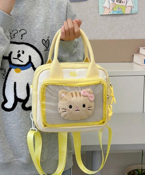 VIBGYOR(ヴィブジョー)の「oshipic/推し活 クリア ポケット 3WAY バッグ S0076(ショルダーバッグ・レディース・イエロー/ブルー/ピンク/ブラック/ホワイト・FREE)」の12枚目の写真