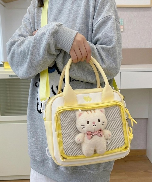 VIBGYOR(ヴィブジョー)の「oshipic/推し活 クリア ポケット 3WAY バッグ S0076(ショルダーバッグ・レディース・イエロー/ブルー/ピンク/ブラック/ホワイト・FREE)」の13枚目の写真