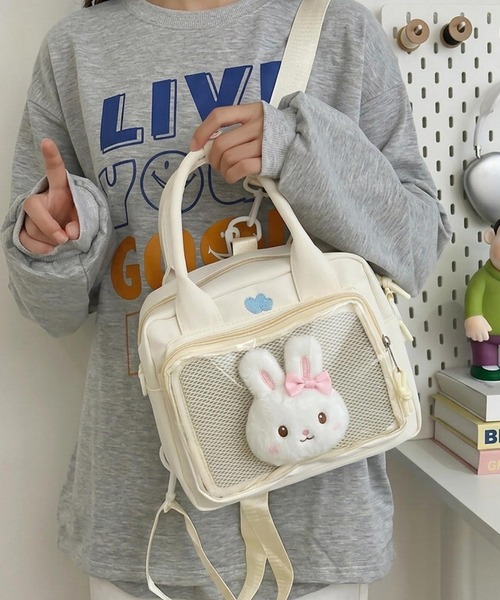 VIBGYOR(ヴィブジョー)の「oshipic/推し活 クリア ポケット 3WAY バッグ S0076(ショルダーバッグ・レディース・イエロー/ブルー/ピンク/ブラック/ホワイト・FREE)」の15枚目の写真