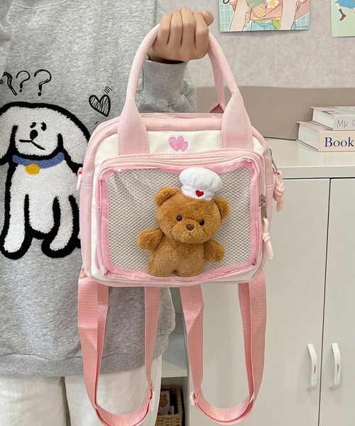 VIBGYOR(ヴィブジョー)の「oshipic/推し活 クリア ポケット 3WAY バッグ S0076(ショルダーバッグ・レディース・イエロー/ブルー/ピンク/ブラック/ホワイト・FREE)」の16枚目の写真