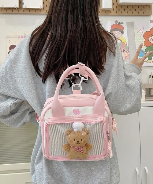 VIBGYOR(ヴィブジョー)の「oshipic/推し活 クリア ポケット 3WAY バッグ S0076(ショルダーバッグ・レディース・イエロー/ブルー/ピンク/ブラック/ホワイト・FREE)」の17枚目の写真
