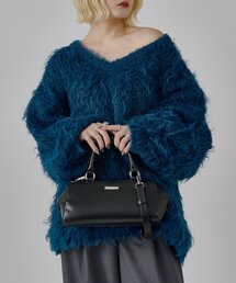 【mi-企画】Vネックシャギーオーバーニット
