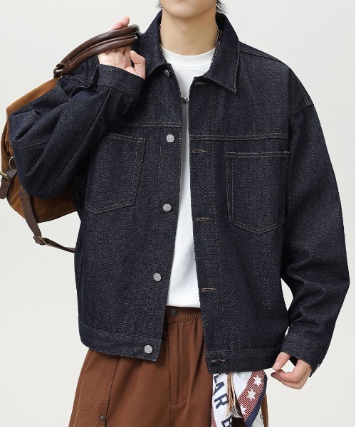 DOUBLE STEAL(ダブルスティール)の「DSワンウォッシュデニムジャケット(デニムジャケット・メンズ・ネイビー・X-LARGE/LARGE/MEDIUM)」の4枚目の写真