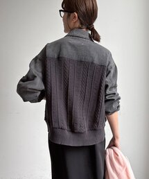 【WEB限定】ニットドッキングジャケット