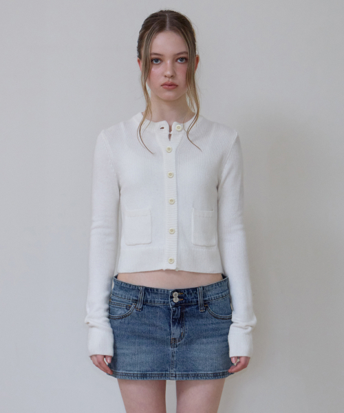 ROSEFRANTZ（ロゼフランツ）の「Double Pocket Cardigan [Ivory]（カーディガン/ボレロ・レディース・アイボリー・OS）」の2枚目の写真