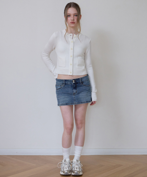 ROSEFRANTZ（ロゼフランツ）の「Double Pocket Cardigan [Ivory]（カーディガン/ボレロ・レディース・アイボリー・OS）」の4枚目の写真