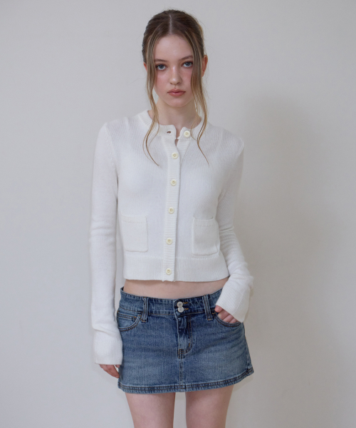 ROSEFRANTZ（ロゼフランツ）の「Double Pocket Cardigan [Ivory]（カーディガン/ボレロ・レディース・アイボリー・OS）」の5枚目の写真