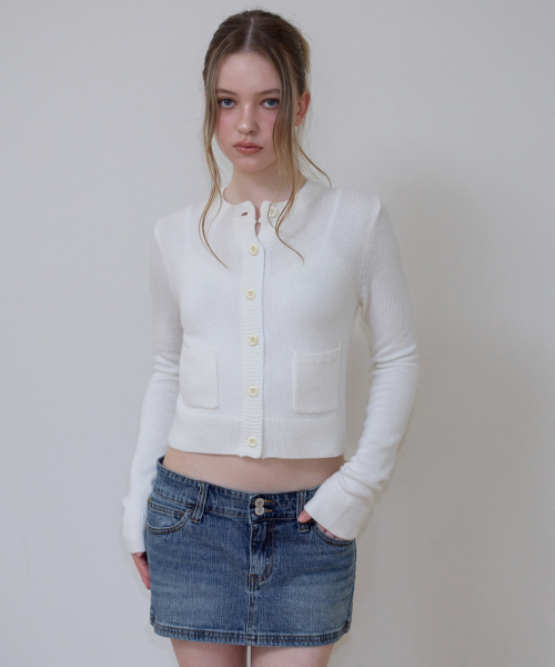 ROSEFRANTZ（ロゼフランツ）の「Double Pocket Cardigan [Ivory]（カーディガン/ボレロ・レディース・アイボリー・OS）」の6枚目の写真