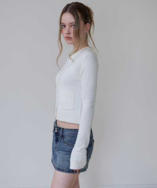 ROSEFRANTZ（ロゼフランツ）の「Double Pocket Cardigan [Ivory]（カーディガン/ボレロ・レディース・アイボリー・OS）」の8枚目の写真
