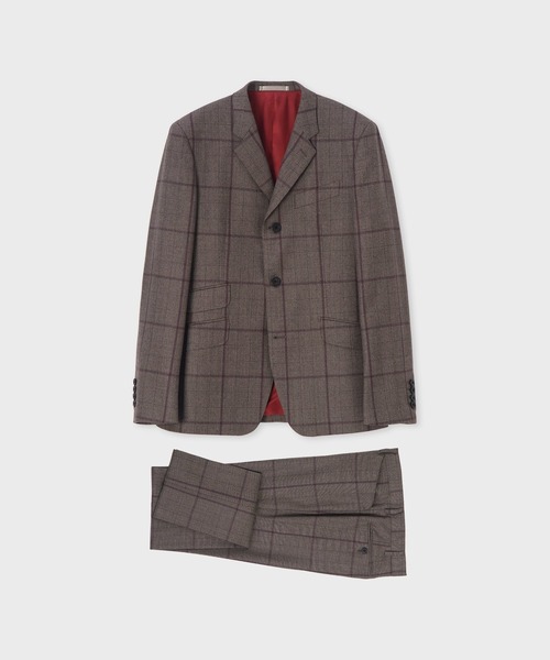Paul Smith(ポールスミス)の「オーバーペーングレンチェック 3Bモッズスーツ / 263254 MDS01(スーツセット・メンズ・チャコールグレー/ブラウン・MEDIUM/LARGE)」の2枚目の写真