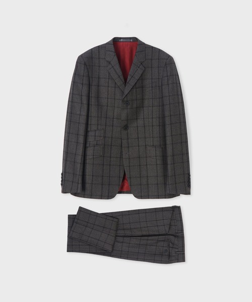 Paul Smith(ポールスミス)の「オーバーペーングレンチェック 3Bモッズスーツ / 263254 MDS01(スーツセット・メンズ・チャコールグレー/ブラウン・MEDIUM/LARGE)」の1枚目の写真