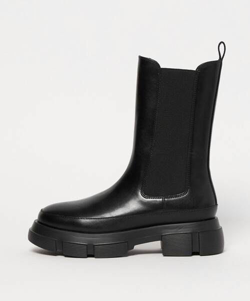 SY UNITED ARROWS(シーユナイテッドアローズ)の「<SY>ボリュームソールチェルシー ショートブーツ50↑(ブーツ・レディース・ダークブラウン/ブラック/ダークグレー・22cm/23.5cm/25cm/23cm/24.5cm/22.5cm/24cm)」の1枚目の写真