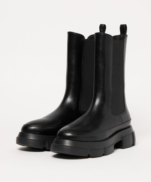 SY UNITED ARROWS(シーユナイテッドアローズ)の「<SY>ボリュームソールチェルシー ショートブーツ50↑(ブーツ・レディース・ダークブラウン/ブラック/ダークグレー・22cm/23.5cm/25cm/23cm/24.5cm/22.5cm/24cm)」の4枚目の写真