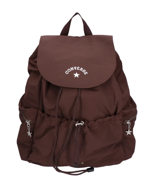 CONVERSE（コンバース）の「【CONVERSE/コンバース】STRING FRAP BACK PACK 巾着バックパック 81932500（バックパック/リュック・レディース・アイボリー/ブラック/ブラウン・FREE）」の3枚目の写真