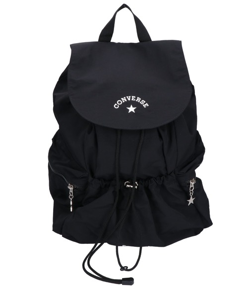 CONVERSE（コンバース）の「【CONVERSE/コンバース】STRING FRAP BACK PACK 巾着バックパック 81932500（バックパック/リュック・レディース・アイボリー/ブラック/ブラウン・FREE）」の2枚目の写真